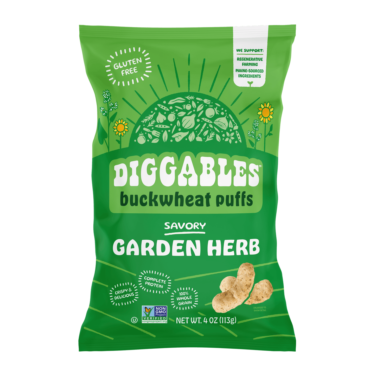 Savory Garden Herb Buckwheat Puffs