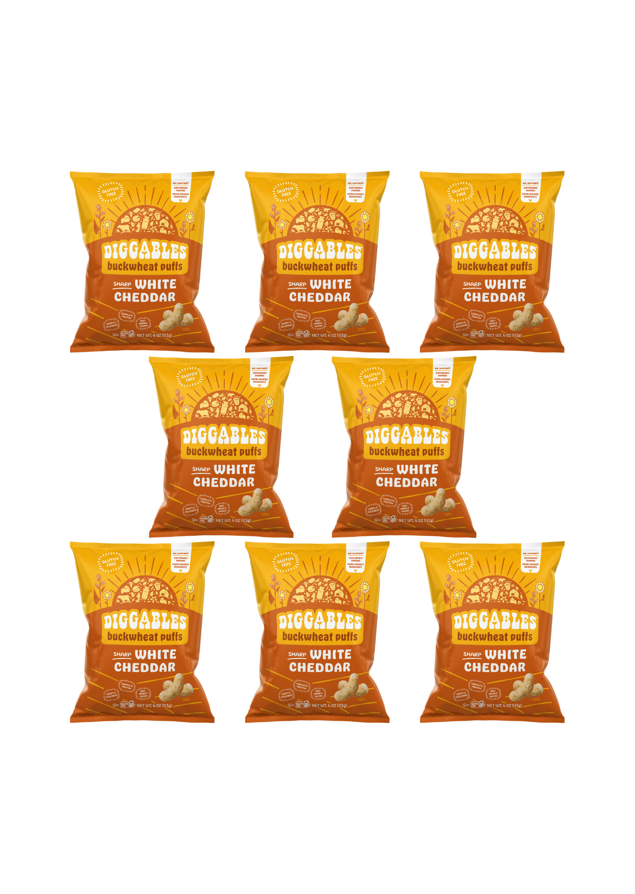 Diggables White Cheddar Buckwheat Puffs